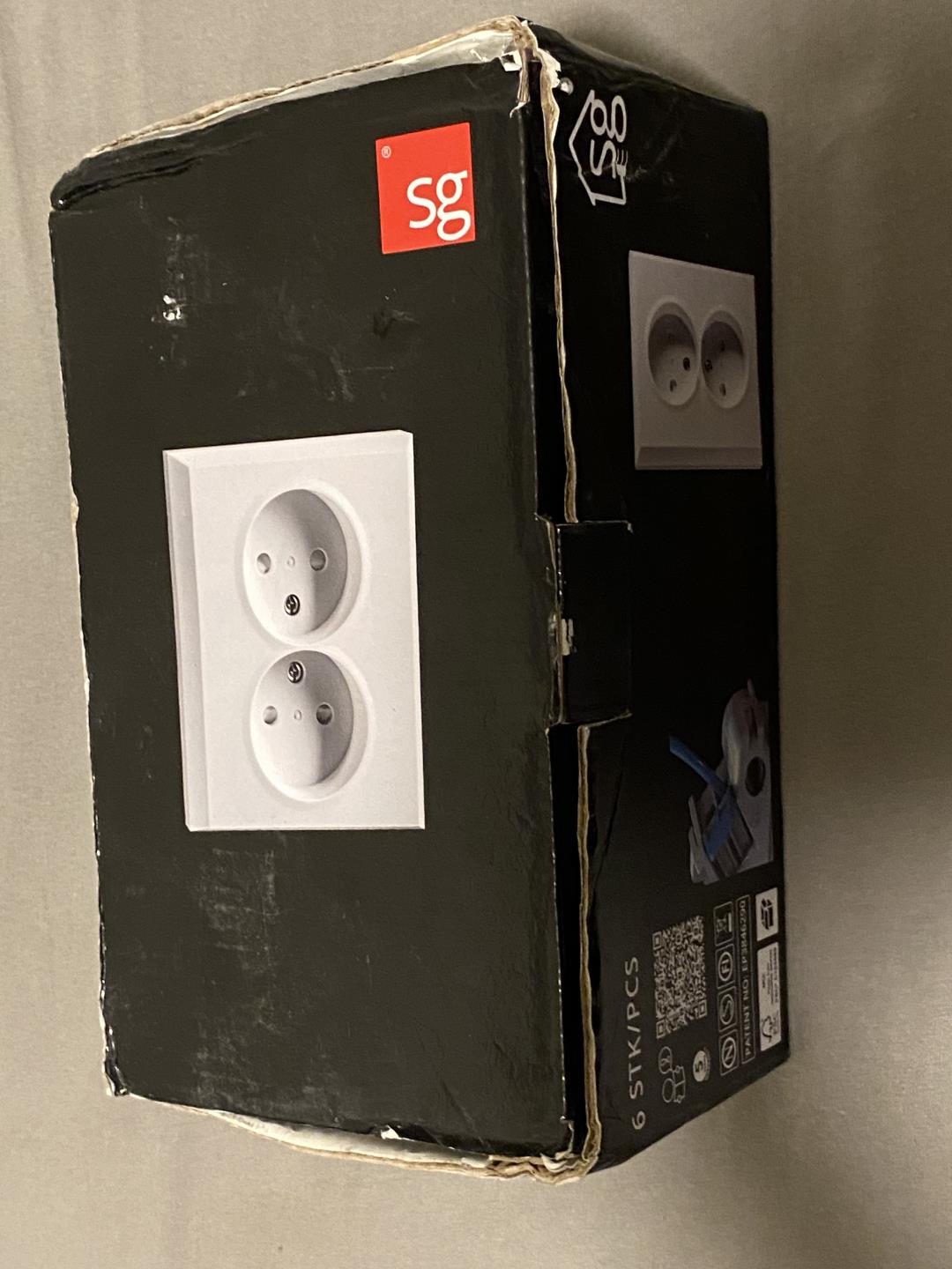 SG stikk kontakt, pk 6 stk