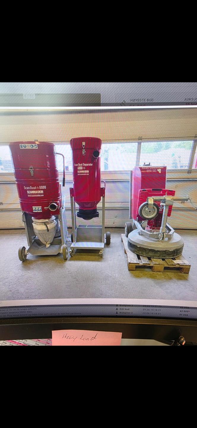 Scanmaskin Combiflex 800 RC med Scandust 8000 + Seperator